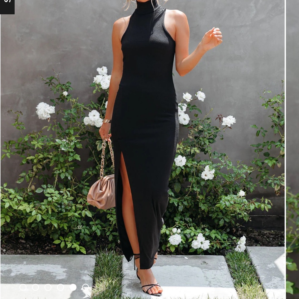 Maguire Mock Neck Slit Maxi Dress NWOT